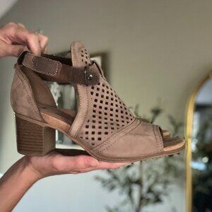 Rockport - Cobb Hill Collection Taupe High-Heeled Sandal, Bootie